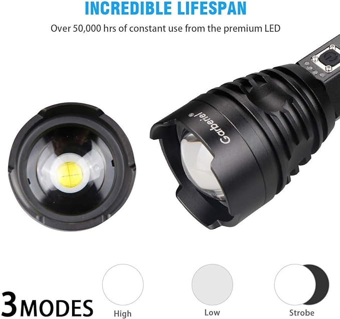 P90 LED RECHARGEABLE TACTICAL LASER FLASHLIGHT