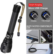 P90 LED RECHARGEABLE TACTICAL LASER FLASHLIGHT