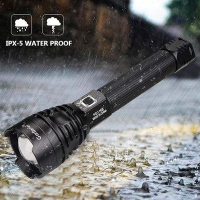 P90 LED RECHARGEABLE TACTICAL LASER FLASHLIGHT