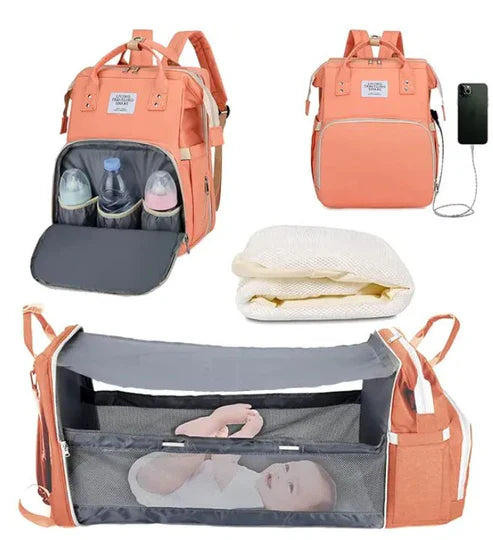 Baby Foldable Backpack (Random Color)